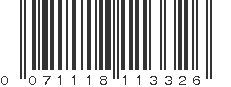 UPC 071118113326