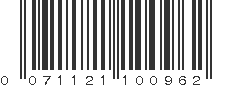 UPC 071121100962