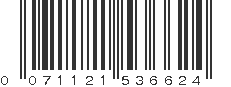 UPC 071121536624