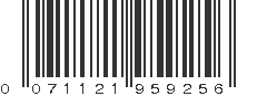 UPC 071121959256