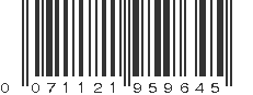 UPC 071121959645