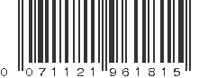 UPC 071121961815