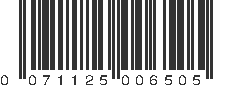 UPC 071125006505