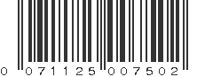 UPC 071125007502