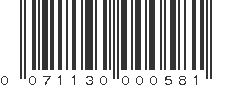 UPC 071130000581