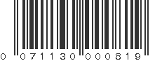 UPC 071130000819