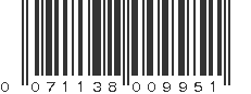 UPC 071138009951