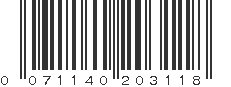 UPC 071140203118