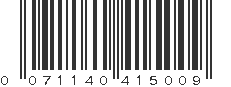 UPC 071140415009