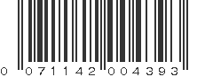 UPC 071142004393