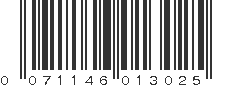 UPC 071146013025