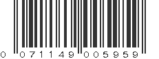 UPC 071149005959