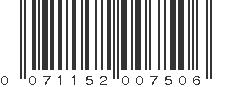 UPC 071152007506