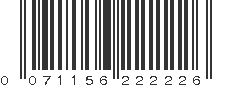 UPC 071156222226