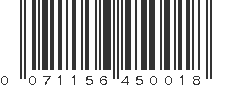 UPC 071156450018