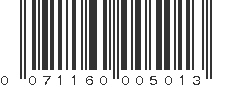 UPC 071160005013