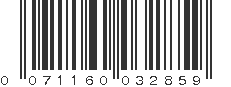 UPC 071160032859