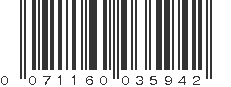 UPC 071160035942