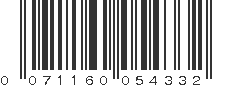 UPC 071160054332