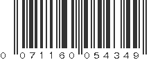 UPC 071160054349