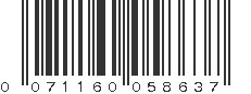 UPC 071160058637