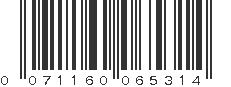 UPC 071160065314