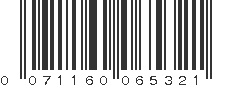 UPC 071160065321