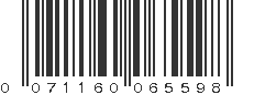 UPC 071160065598