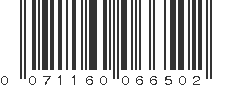 UPC 071160066502