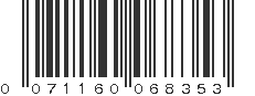 UPC 071160068353