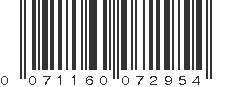 UPC 071160072954