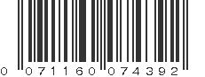 UPC 071160074392