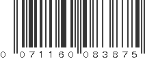 UPC 071160083875