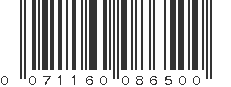 UPC 071160086500