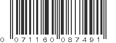 UPC 071160087491