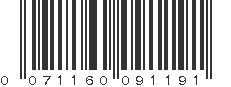 UPC 071160091191