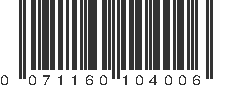 UPC 071160104006