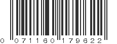 UPC 071160179622