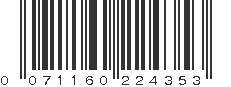 UPC 071160224353