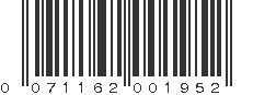 UPC 071162001952