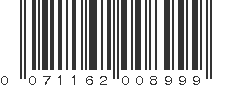 UPC 071162008999