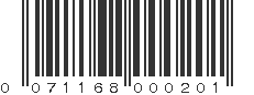 UPC 071168000201