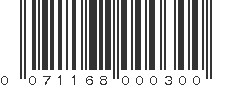 UPC 071168000300