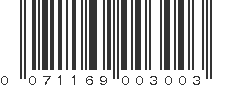 UPC 071169003003