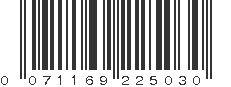 UPC 071169225030