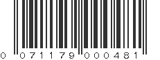 UPC 071179000481