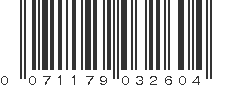 UPC 071179032604