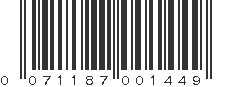 UPC 071187001449