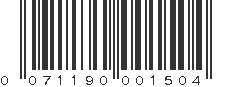 UPC 071190001504