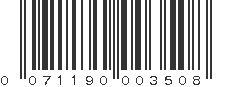 UPC 071190003508